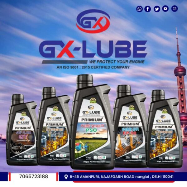 GX-LUBE PRIMIUM+ Pump Shakti PSO Pump Set Oil (3L)
