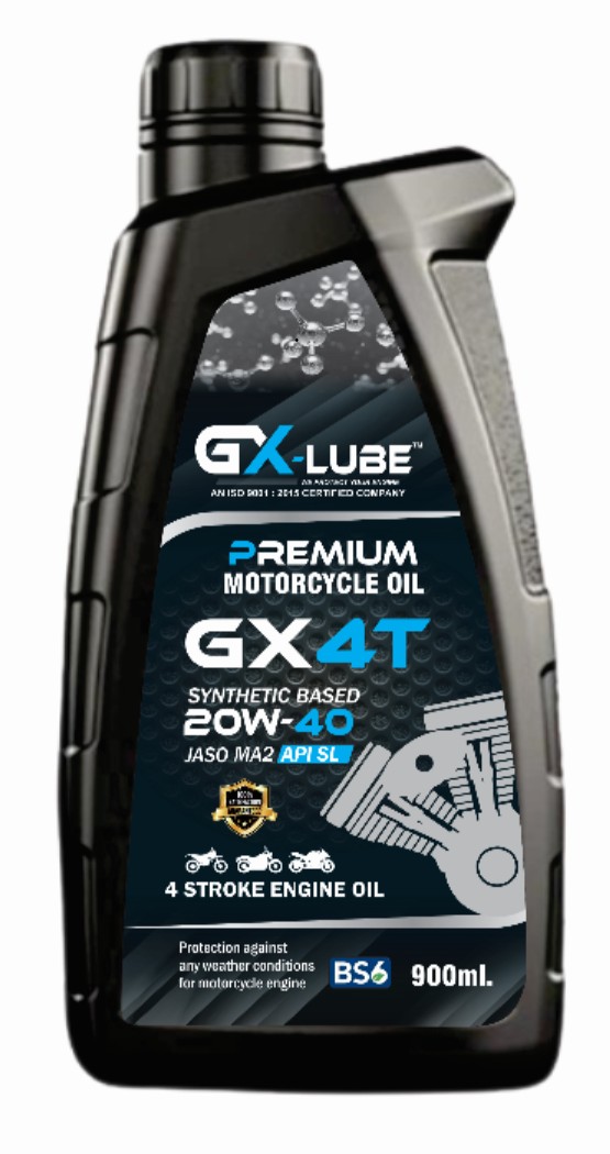 GX-LUBE GX 4T 20W-40 Synthetic Based Motorcycle Engine Oil (900ml)