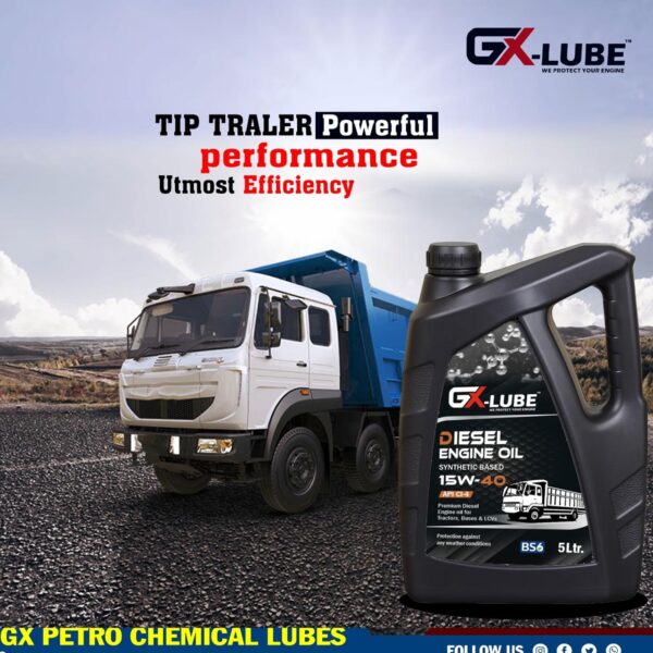 GX-LUBE Diesel Engine Oil 15W-40 (5L, API CH-4)