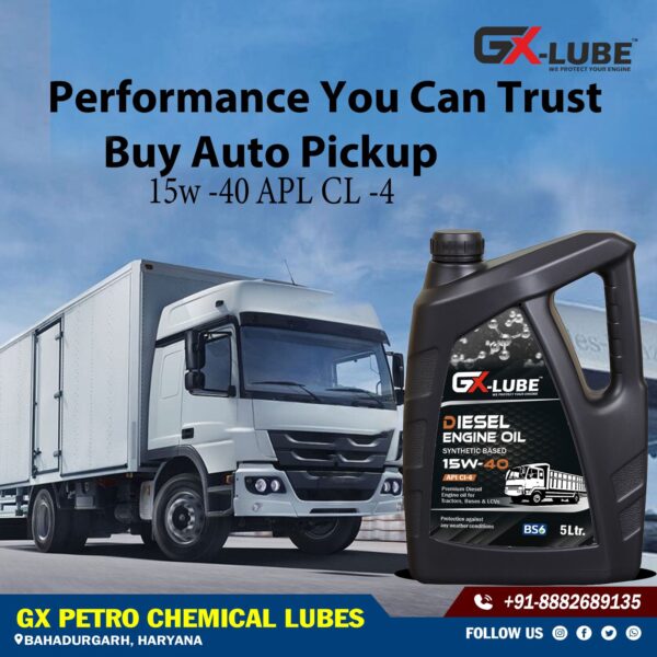 GX-LUBE Diesel Engine Oil 15W-40 (5L, API CI-4)